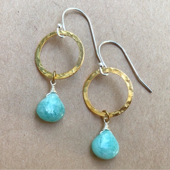 Amazonite Sundance charm Earrings - Picture 4 of 4